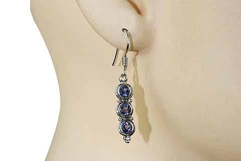 SKU 10144 unique Iolite earrings Jewelry