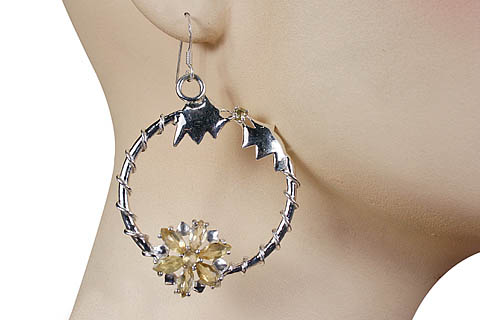 SKU 10370 unique Citrine earrings Jewelry