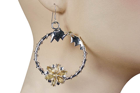 SKU 10370 unique Citrine earrings Jewelry
