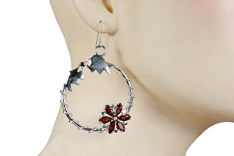 SKU 10372 unique Garnet earrings Jewelry