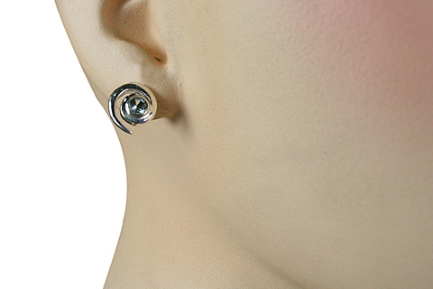 SKU 10415 unique Blue Topaz earrings Jewelry