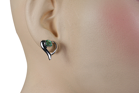 SKU 10509 unique Emerald earrings Jewelry
