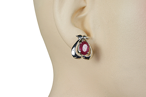 SKU 10517 unique Ruby earrings Jewelry