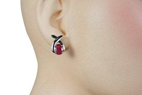 SKU 10519 unique Ruby earrings Jewelry