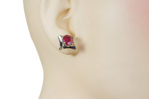 SKU 10520 unique Ruby earrings Jewelry