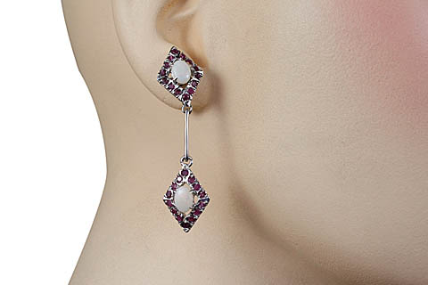 SKU 10521 unique Opal earrings Jewelry