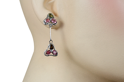 SKU 10523 unique Tourmaline earrings Jewelry