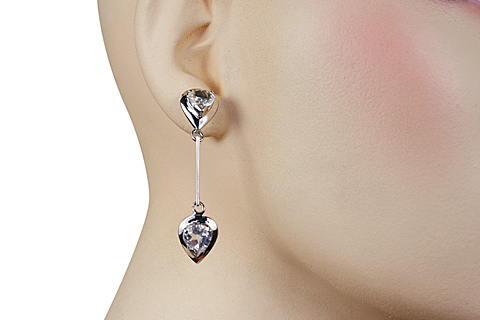 SKU 10524 unique Aquamarine earrings Jewelry