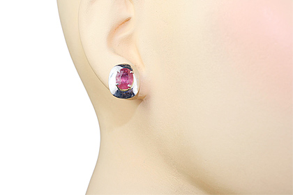 SKU 10606 unique Ruby earrings Jewelry