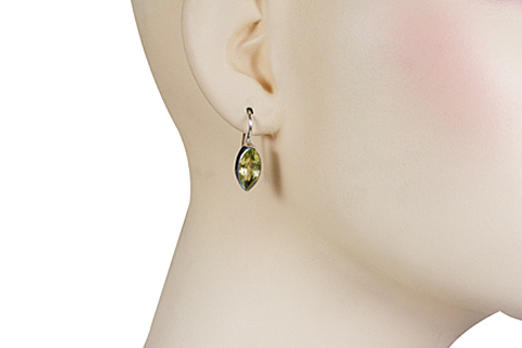 SKU 10674 unique Lemon Quartz earrings Jewelry