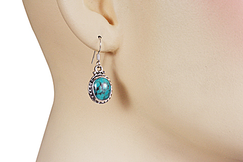 SKU 10679 unique Turquoise earrings Jewelry