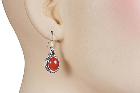 SKU 10680 unique Carnelian earrings Jewelry