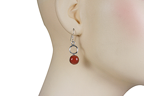 SKU 10682 unique Carnelian earrings Jewelry