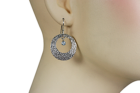 SKU 10701 unique Aquamarine earrings Jewelry