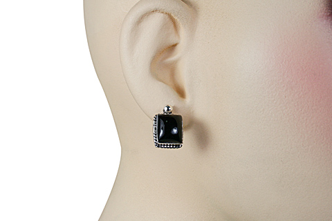 SKU 10704 unique Onyx earrings Jewelry