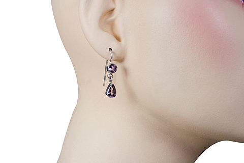 SKU 10716 unique Amethyst earrings Jewelry