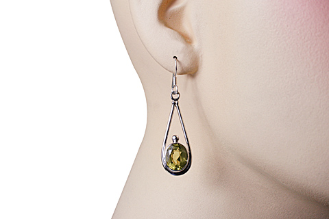 SKU 10721 unique Lemon Quartz earrings Jewelry