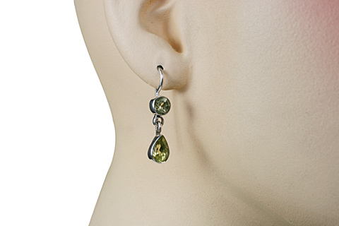 SKU 10722 unique Lemon Quartz earrings Jewelry
