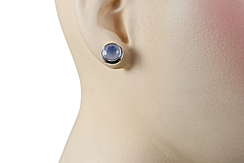 SKU 10756 unique Chalcedony earrings Jewelry