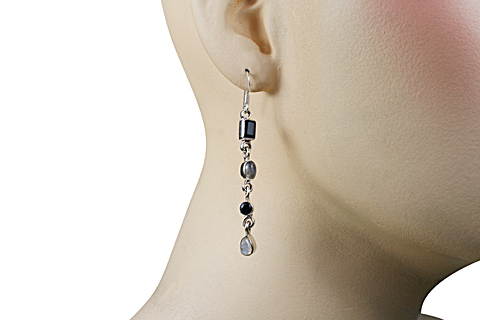 SKU 10766 unique Onyx earrings Jewelry