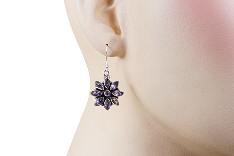 SKU 10773 unique Amethyst earrings Jewelry
