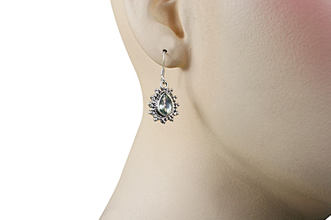 SKU 10775 unique Green amethyst earrings Jewelry