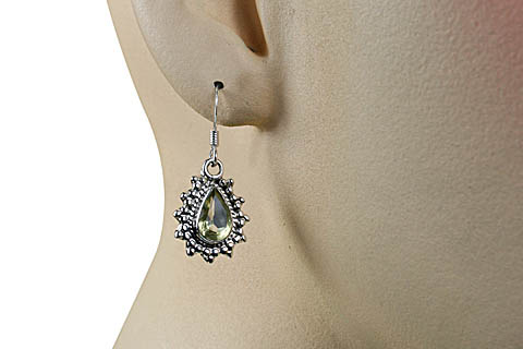 SKU 10779 unique Lemon Quartz earrings Jewelry