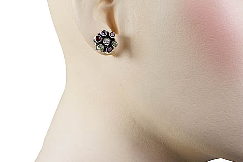 SKU 10787 unique Multi-stone earrings Jewelry