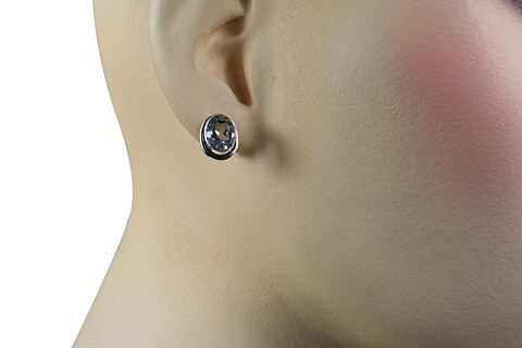 SKU 10795 unique White topaz earrings Jewelry