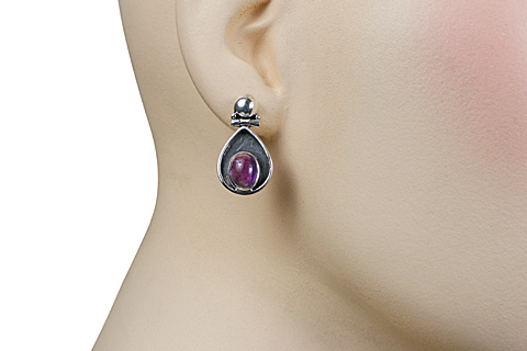 SKU 10814 unique Amethyst earrings Jewelry