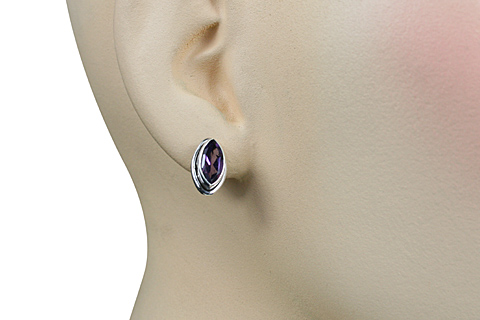 SKU 10823 unique Amethyst earrings Jewelry