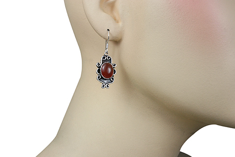 SKU 10880 unique Carnelian earrings Jewelry
