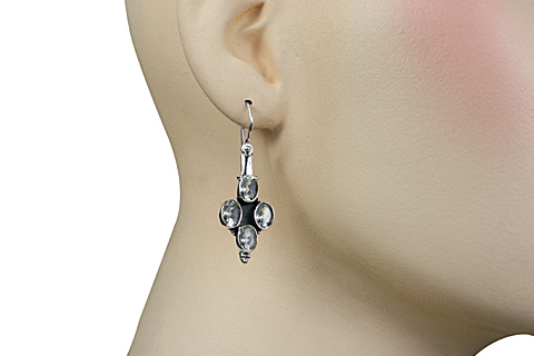 SKU 10891 unique Green amethyst earrings Jewelry