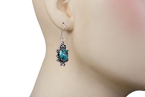 SKU 10895 unique Turquoise earrings Jewelry