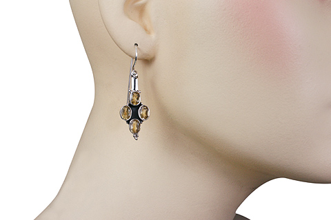 SKU 10896 unique Citrine earrings Jewelry