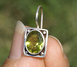 SKU 10984 unique Peridot earrings Jewelry