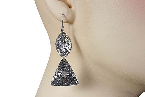 SKU 11109 unique White topaz earrings Jewelry