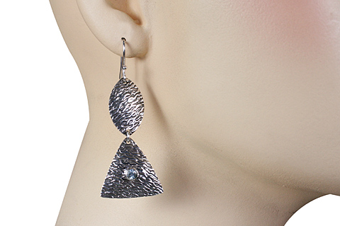 SKU 11118 unique Aquamarine earrings Jewelry