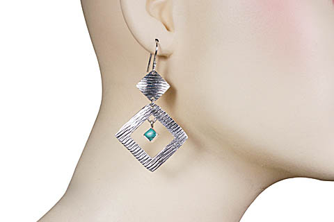 SKU 11125 unique Turquoise earrings Jewelry