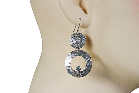 SKU 11126 unique Blue Topaz earrings Jewelry