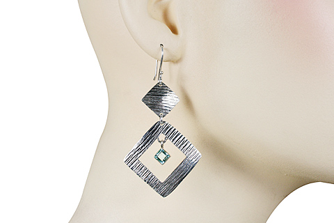 SKU 11132 unique Aquamarine earrings Jewelry