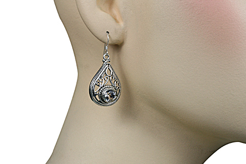 SKU 11159 unique White topaz earrings Jewelry
