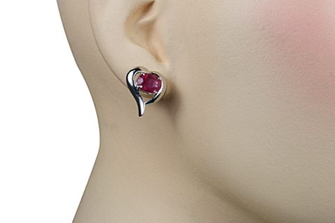 SKU 11160 unique Ruby earrings Jewelry