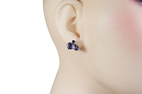 SKU 11242 unique Iolite earrings Jewelry