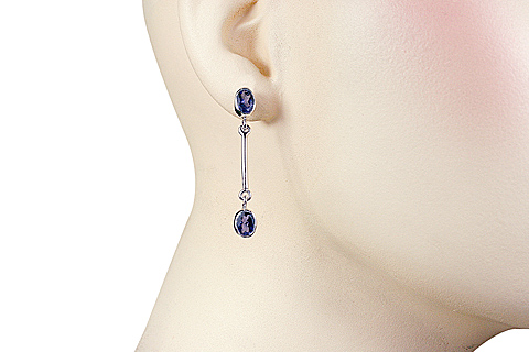 SKU 11255 unique Iolite earrings Jewelry