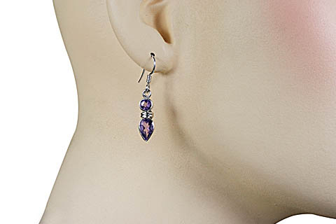 SKU 11256 unique Amethyst earrings Jewelry