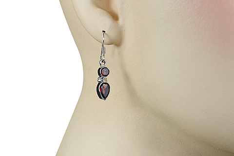 SKU 11260 unique Garnet earrings Jewelry
