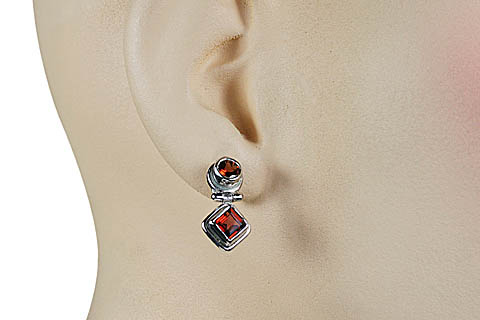 SKU 11262 unique Garnet earrings Jewelry