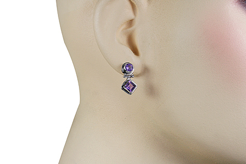 SKU 11264 unique Amethyst earrings Jewelry