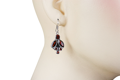SKU 11276 unique Garnet earrings Jewelry